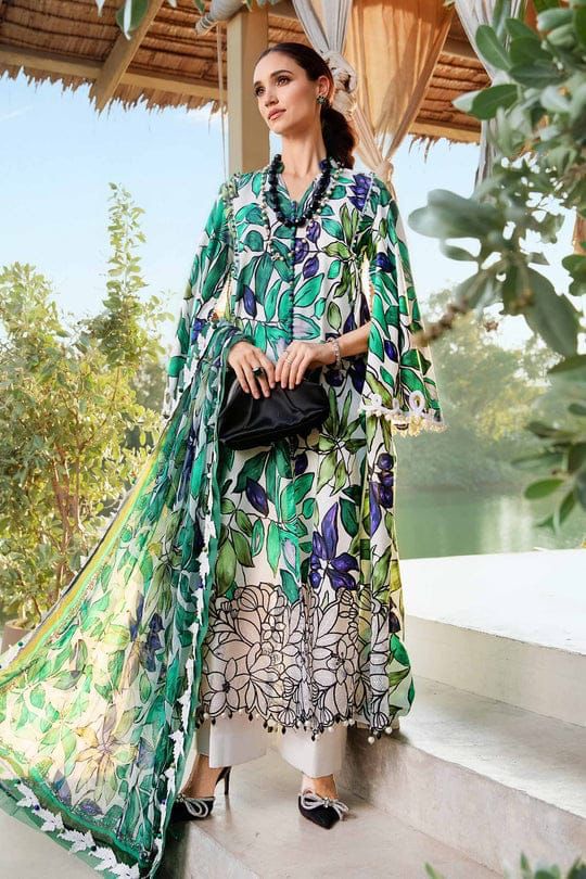 MARIA. B - 3PC Lawn Collection MPT-2505-A ( Unstitched )