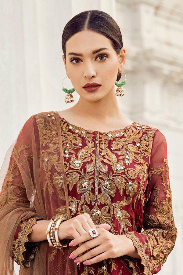 IZNIK Premium Embroidered Chiffon 3-Piece – Replica Collection 2025 - (Unstitched)